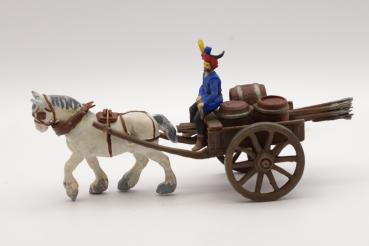 Transportkarren mit Landsknecht, für 4cm Serien